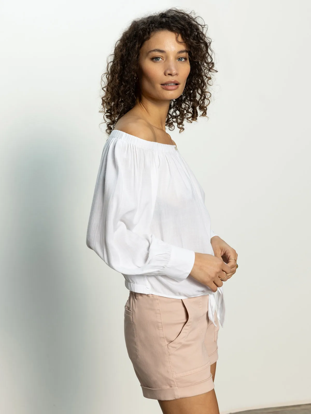 Ballet Tie Top White Seasonal Trend Packable Swim