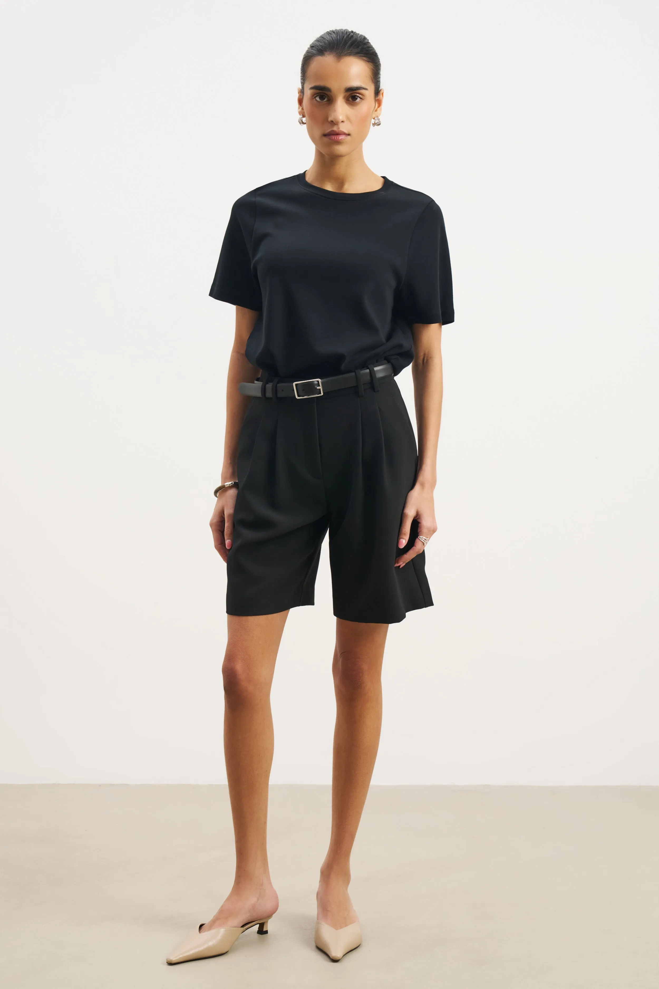 UV Protection Enhanced Classic Regular T Shirt - Black