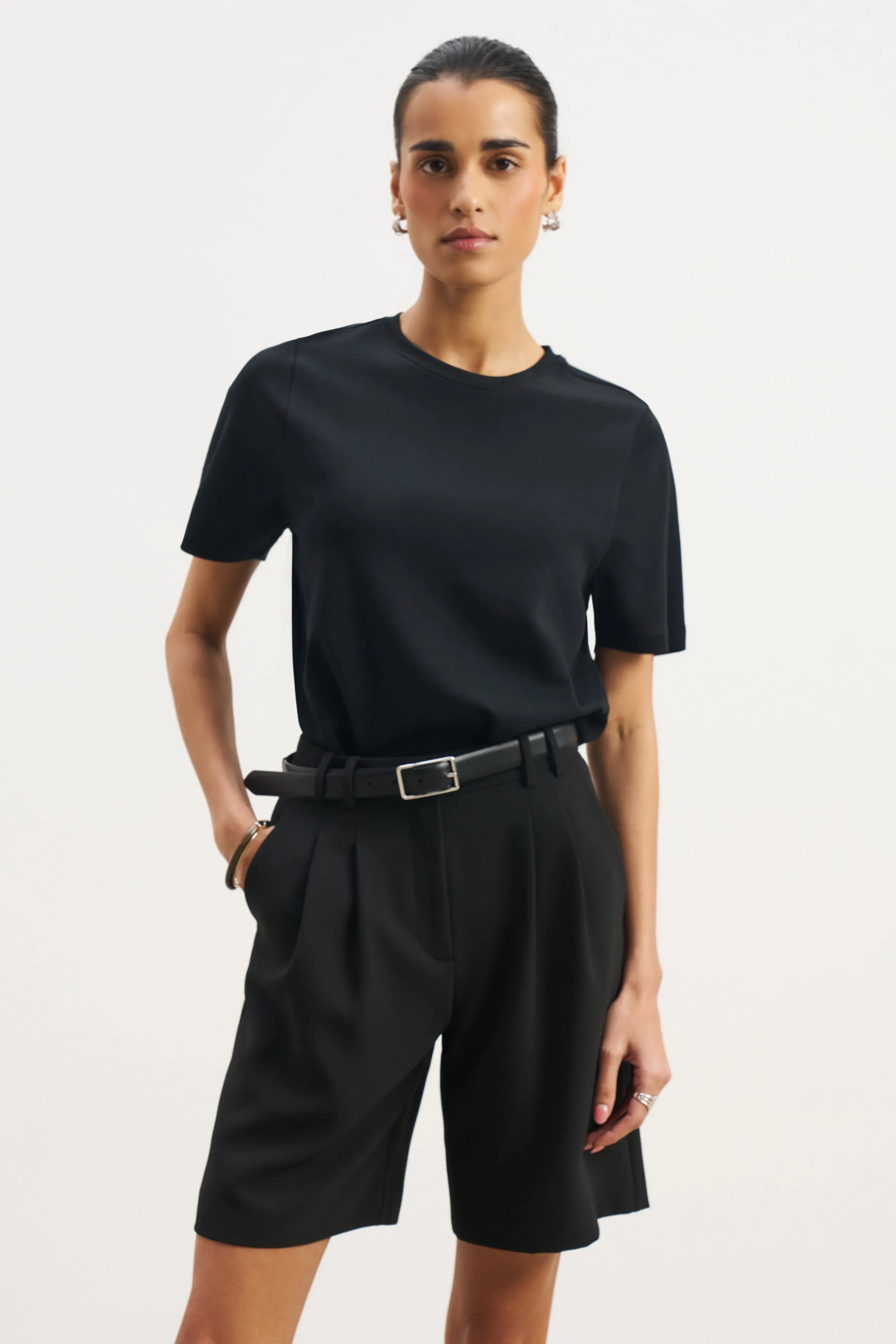 Ethically Sourced Material Classic Regular T Shirt - Black