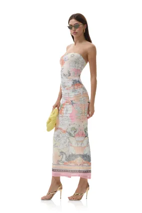 Marlo Dress - Zodiac Convo Side Ruching Timeless Shape