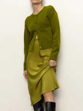 Polished Look Easy Combo Everyday Midi Skirt Martini Olive