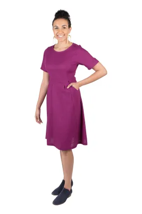 Bold colors Ingrid Dress in Electric Violet