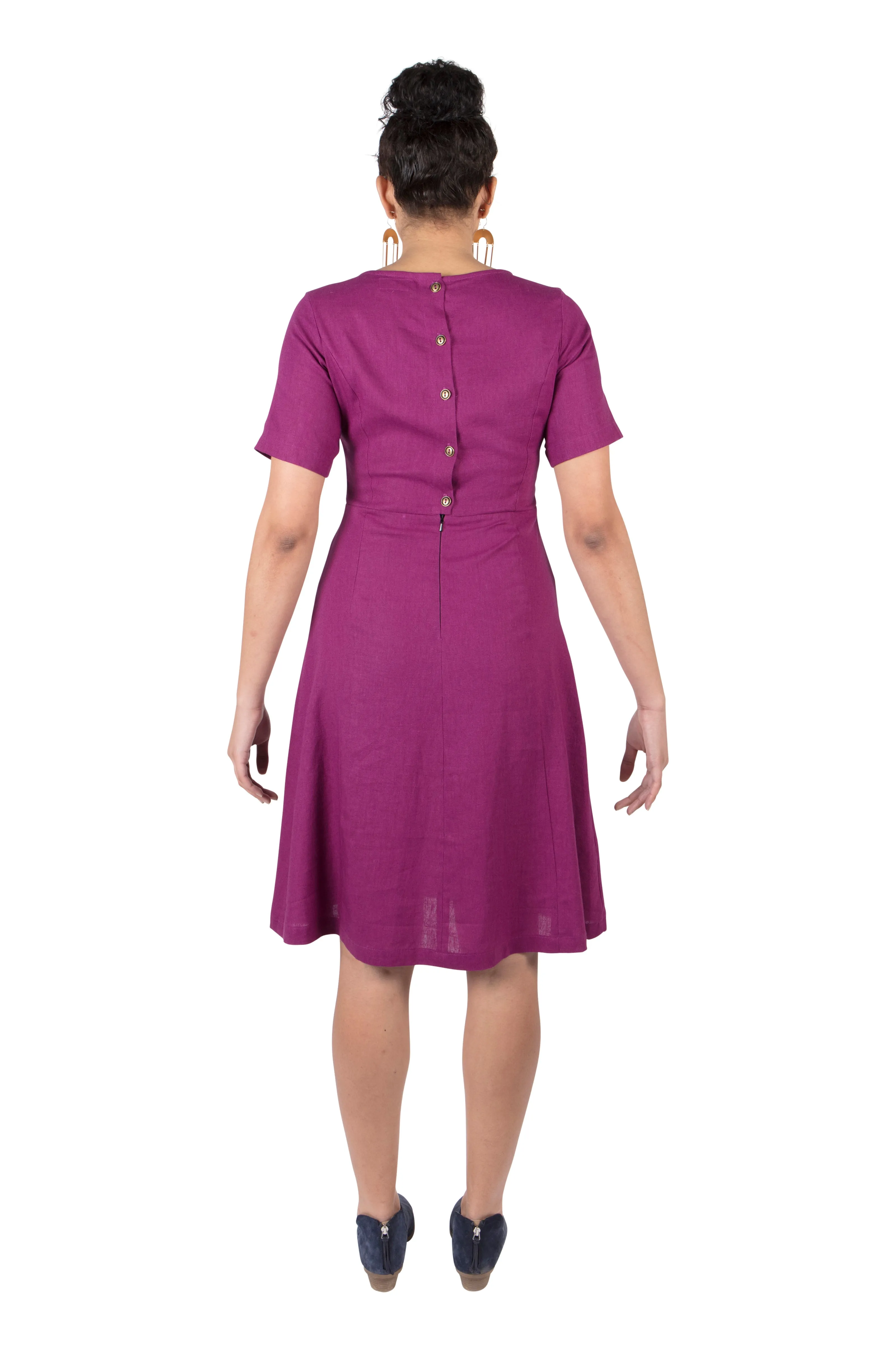 Ingrid Dress in Electric Violet Cruise-Wear
