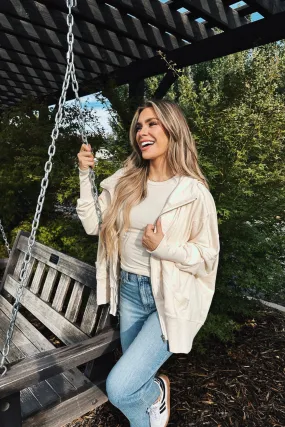 Vanilla Dream Zip Up Jacket Lux Collection - FINAL SALE HypoallergenicFibers UV protection layer