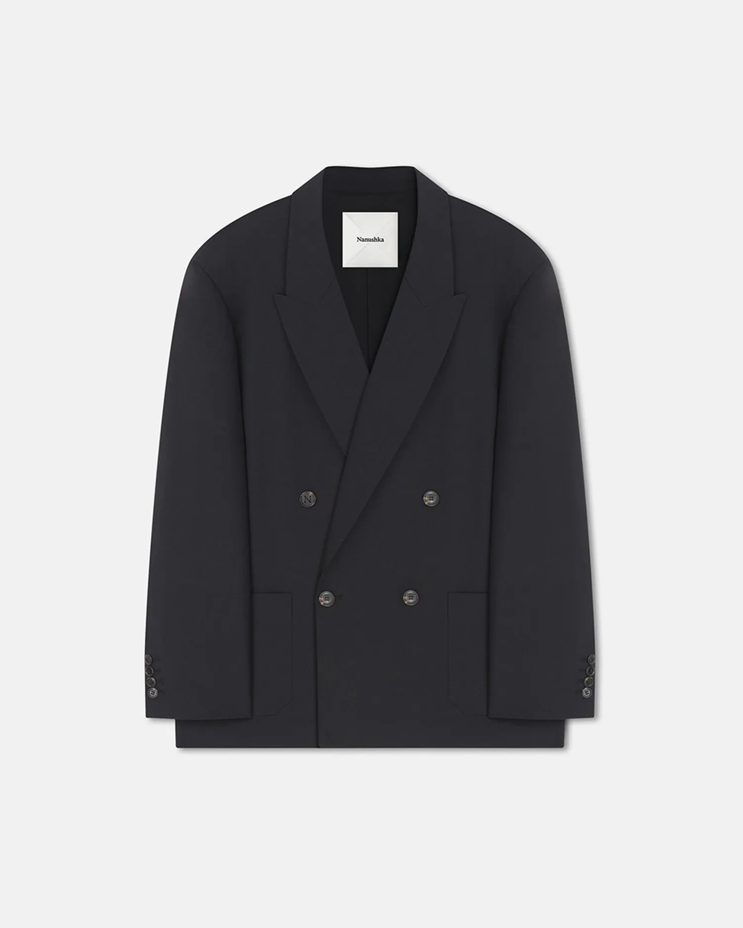 Derik - Relaxed Blazer - Black Practical Airport outfits for kids