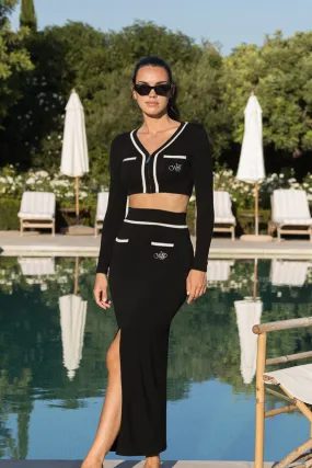 Sustainable Innovation Vegan Material Mirto Knit Long Skirt