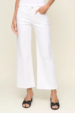 Mid Rise Wide Leg White Spring Mood Affordable
