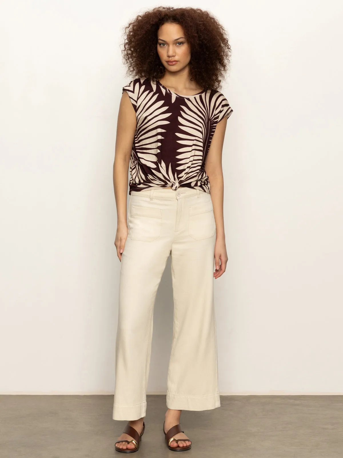 Warm Fabric LightweightDesign Knotted Muscle Tee Mesa Palm