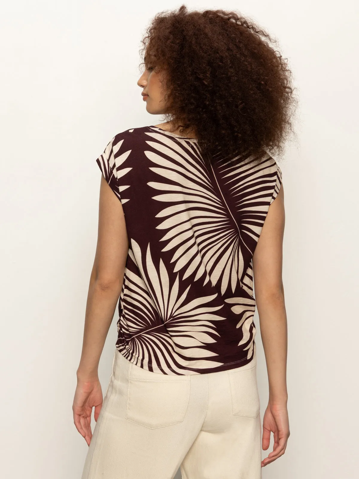 SlubTexture Knotted Muscle Tee Mesa Palm