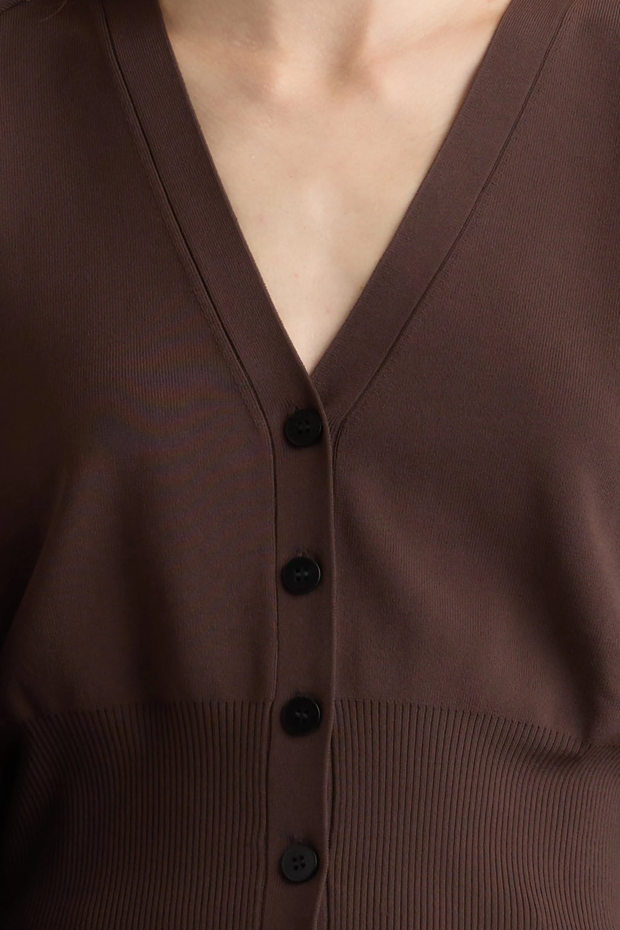 Waffle Knit Carson Button-Front Cardigan