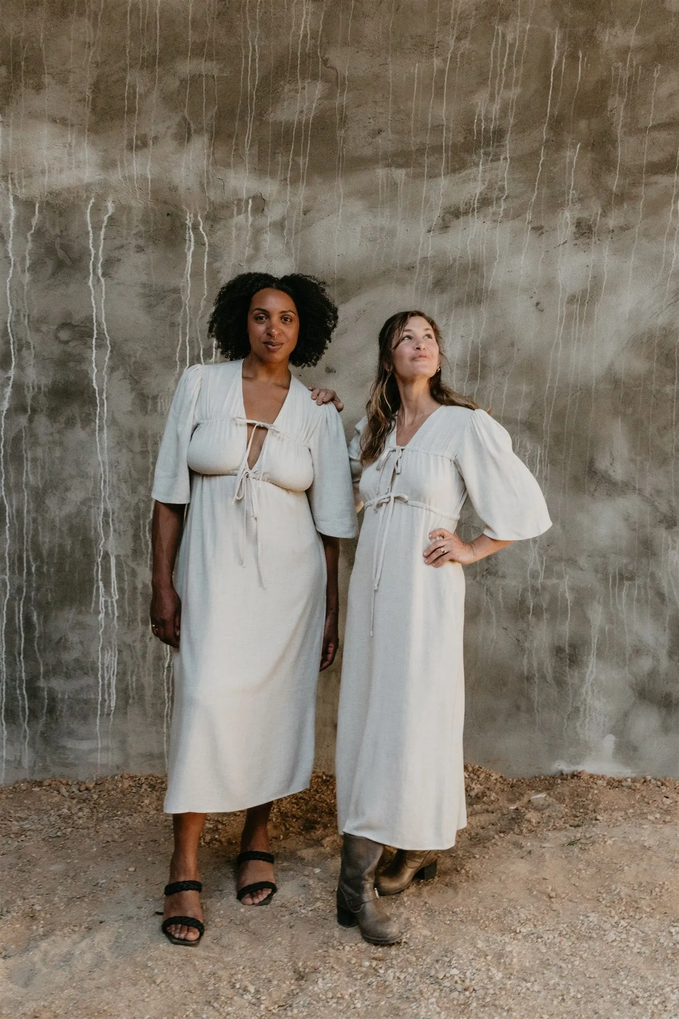 Chill Ready Tyrah Dress in Oat Linen