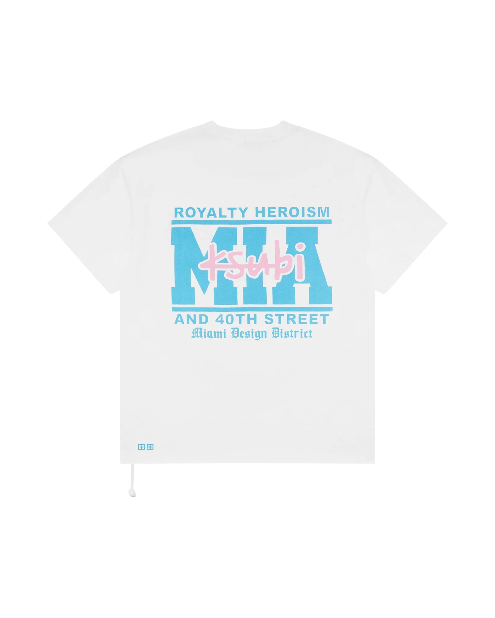 MIAMI AND THE STREETS SS BIGGIE TEE WHITE Cool and Chic Comfy Apparel
