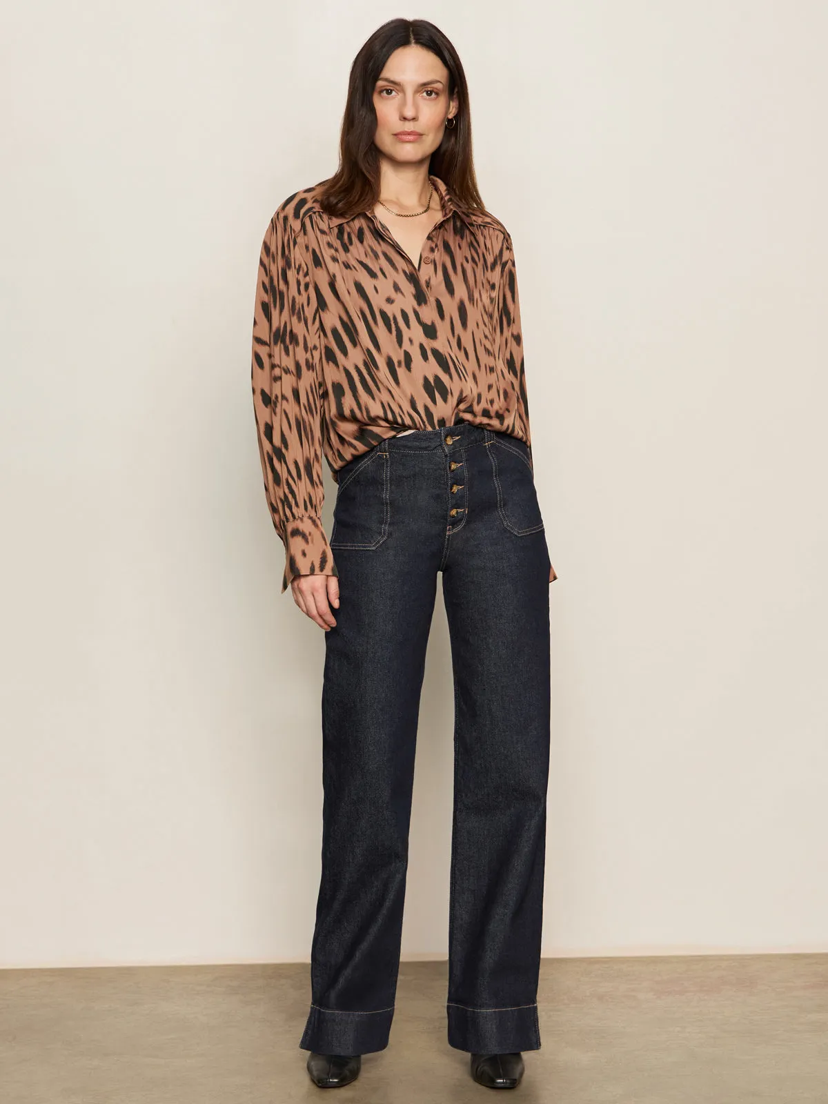 Base Wear Ekara Slim Wide Jean Indigo Dark Rinse Wash