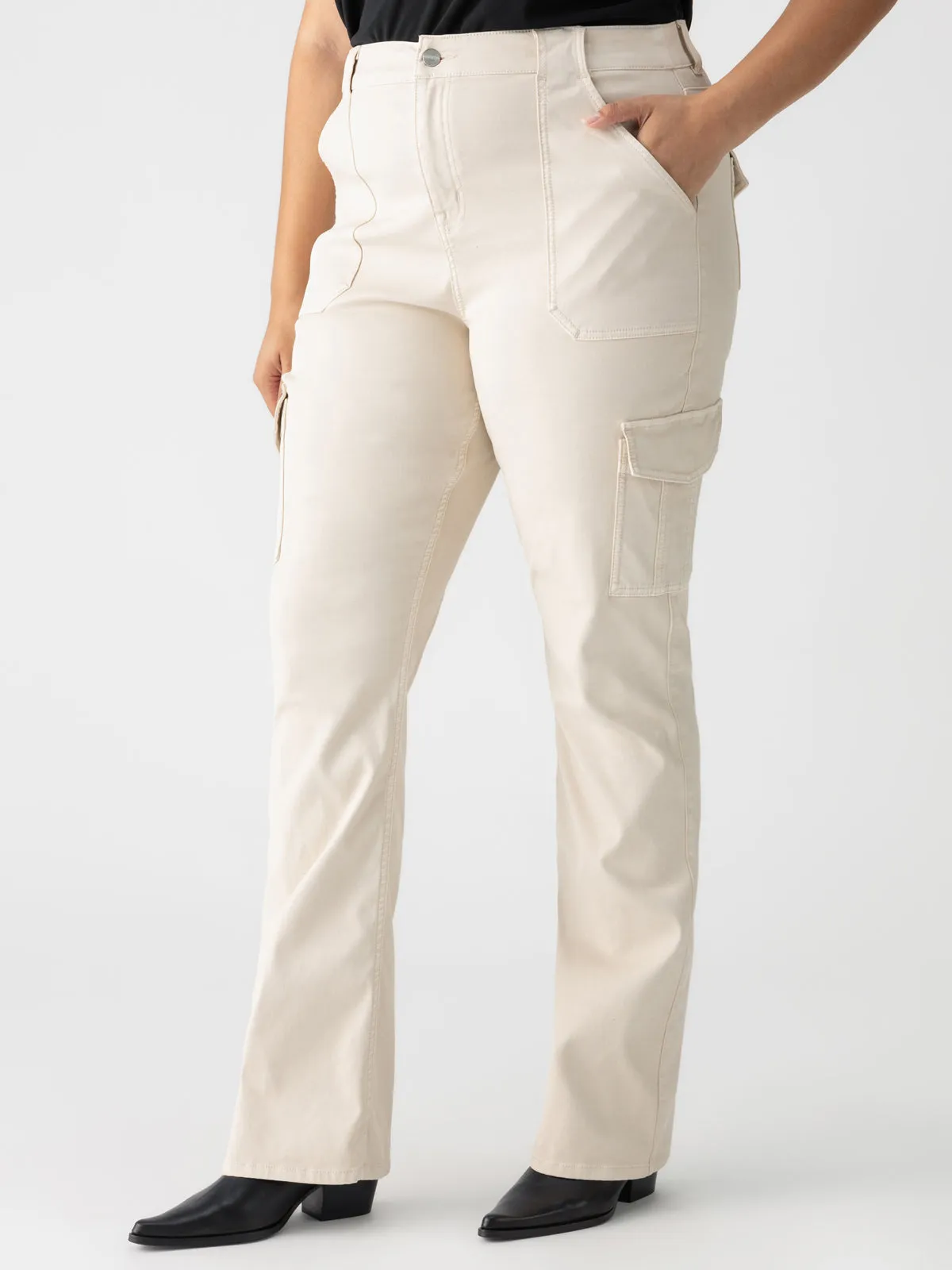 Sculpted Hayden Bootcut Standard Rise Pant Toasted Almond Extended Sizing AntiSlipGrip Smart Wear