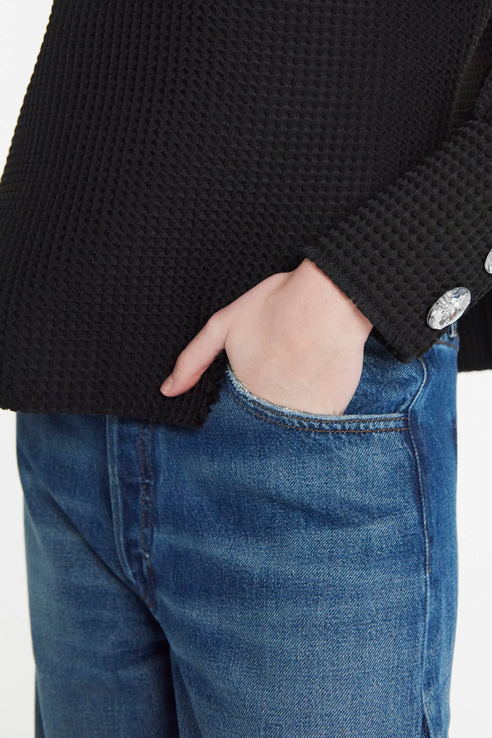 No Fuss Style Fit For Every Day Recycled Jeans With Side Inserts Blue