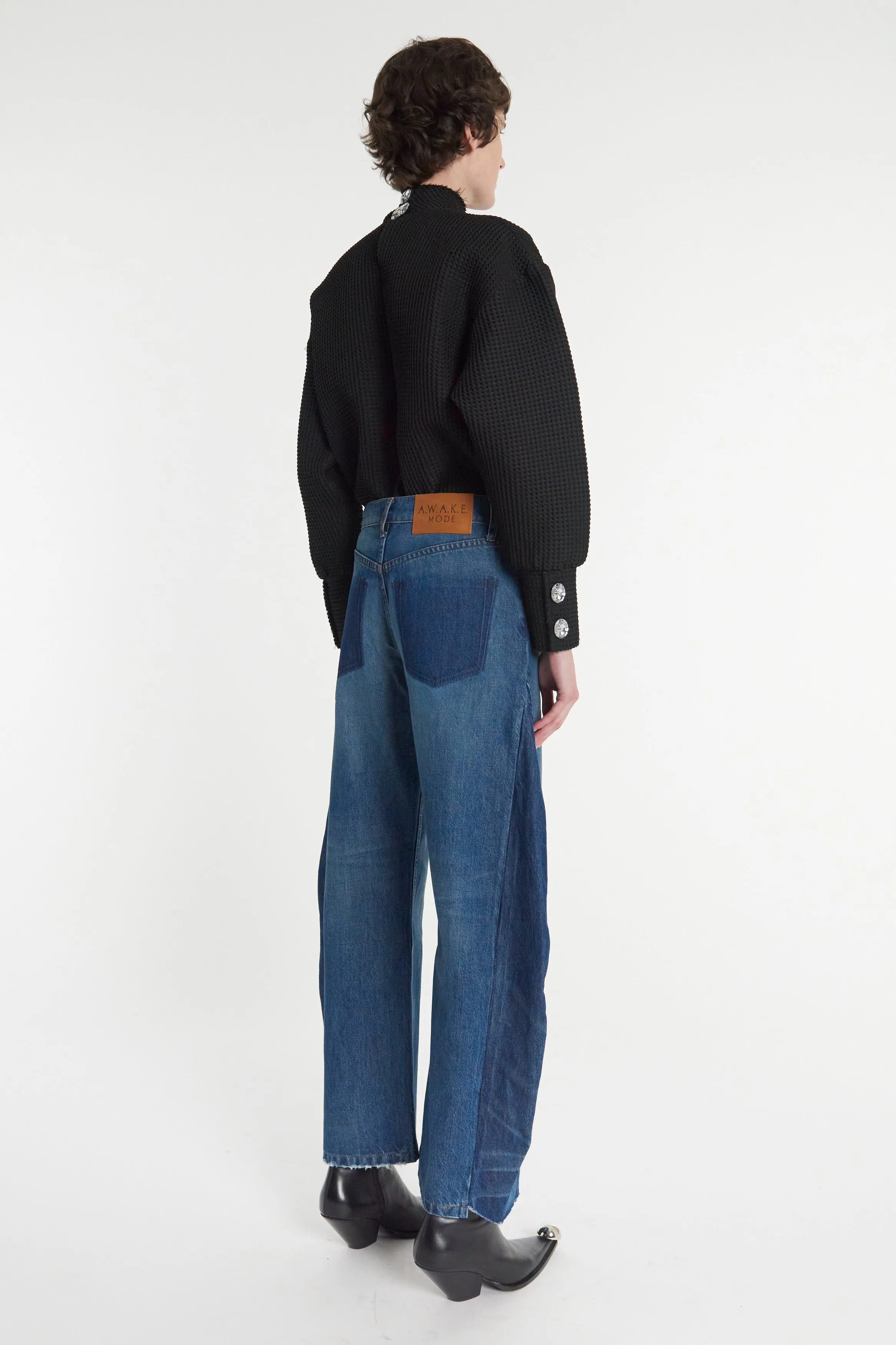 Evening Stroll Weekend Getaway Recycled Jeans With Side Inserts Blue