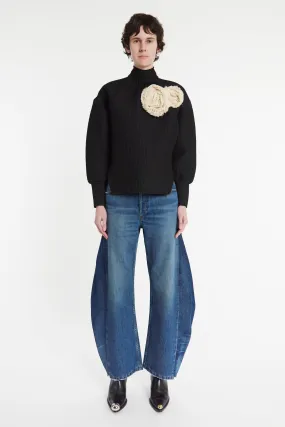 Relaxed Style Lightweight Durable Wardrobe Classic Recycled Jeans With Side Inserts Blue