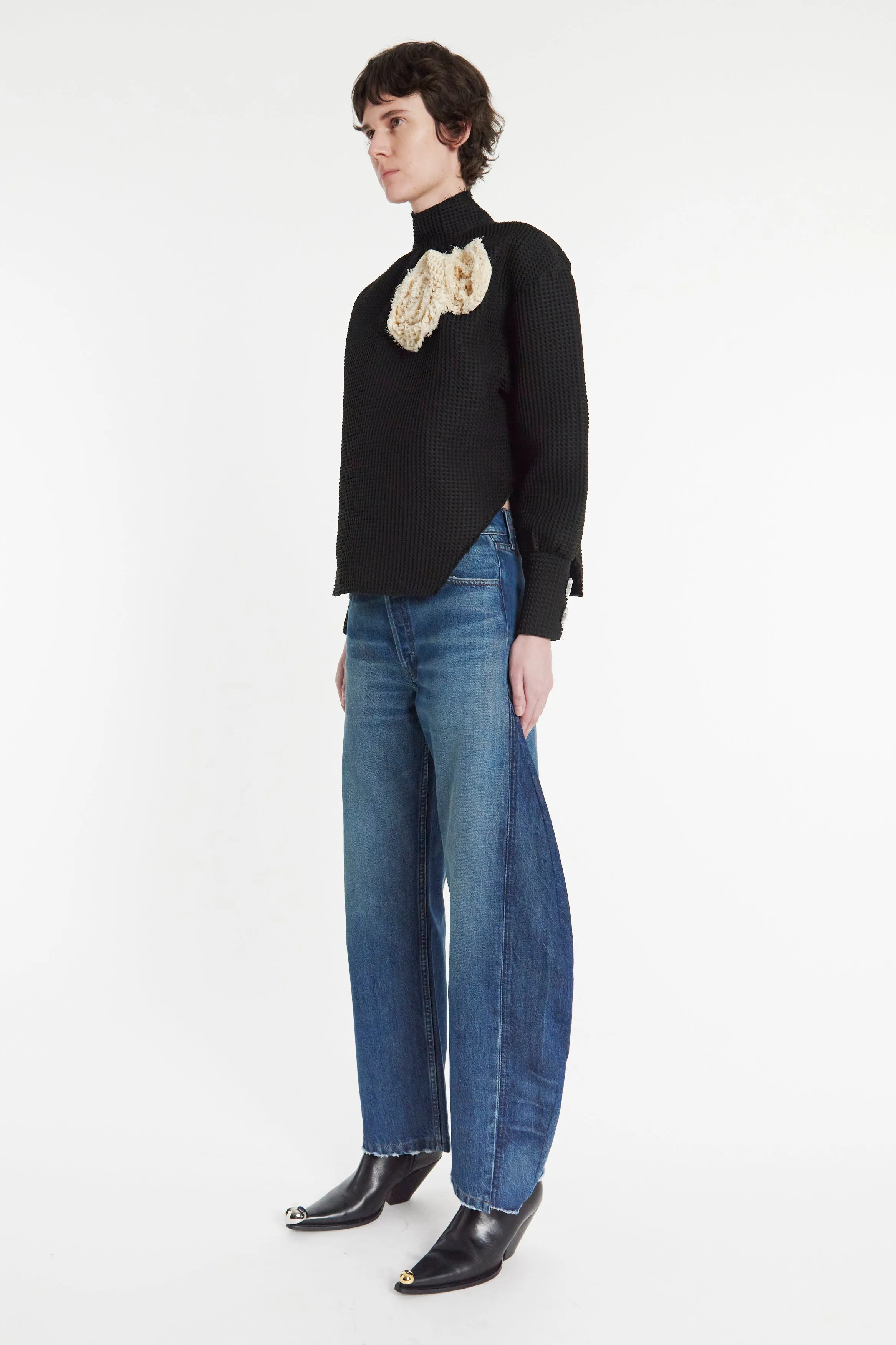 Recycled Jeans With Side Inserts Blue Seasonal Wardrobe Date Night Summer Vibes