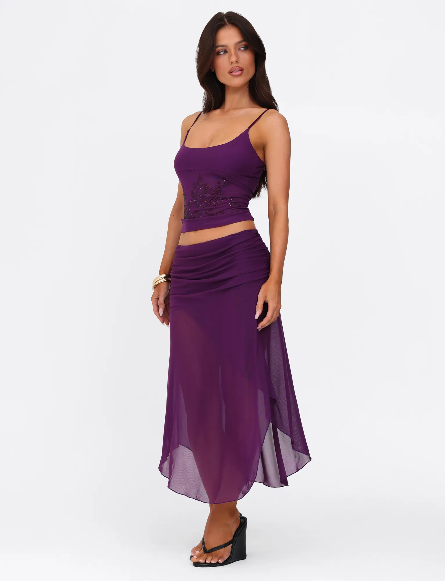 Comfy Fit MARIANA SKIRT - PURPLE