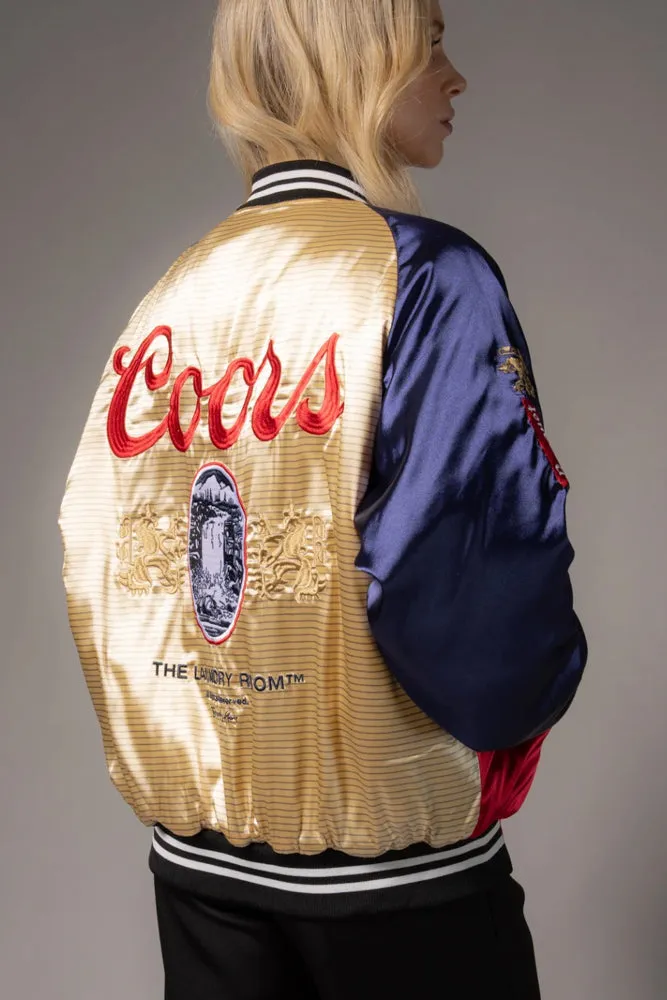 AthleisureCompatible AdjustableCuffSystem Coors Banquet Varsity Jacket