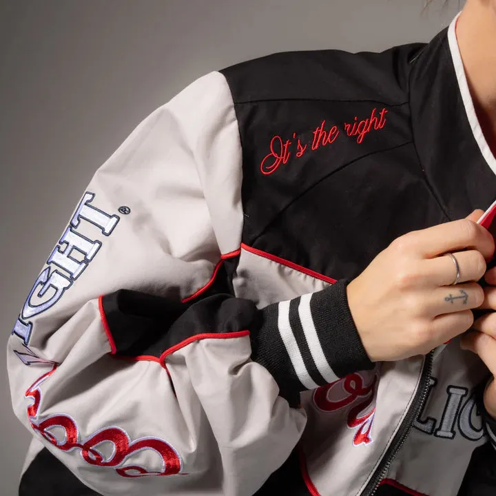 Coors Light Official Team Racing Jacket- Black ZeroWasteProduction