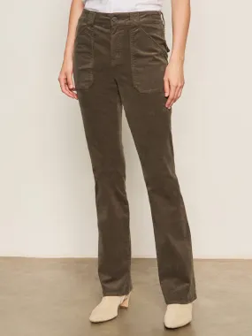 Layered Look Corduroy Hayden Bootcut Pant Kalamata