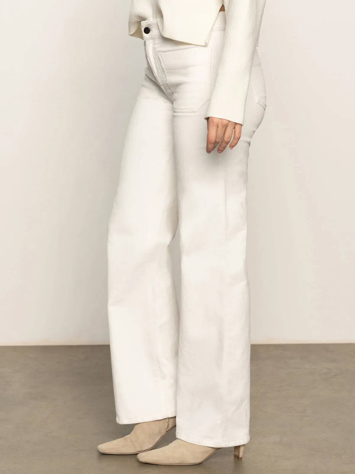 Anti Fade Coating Corduroy Marine Pant Chalk