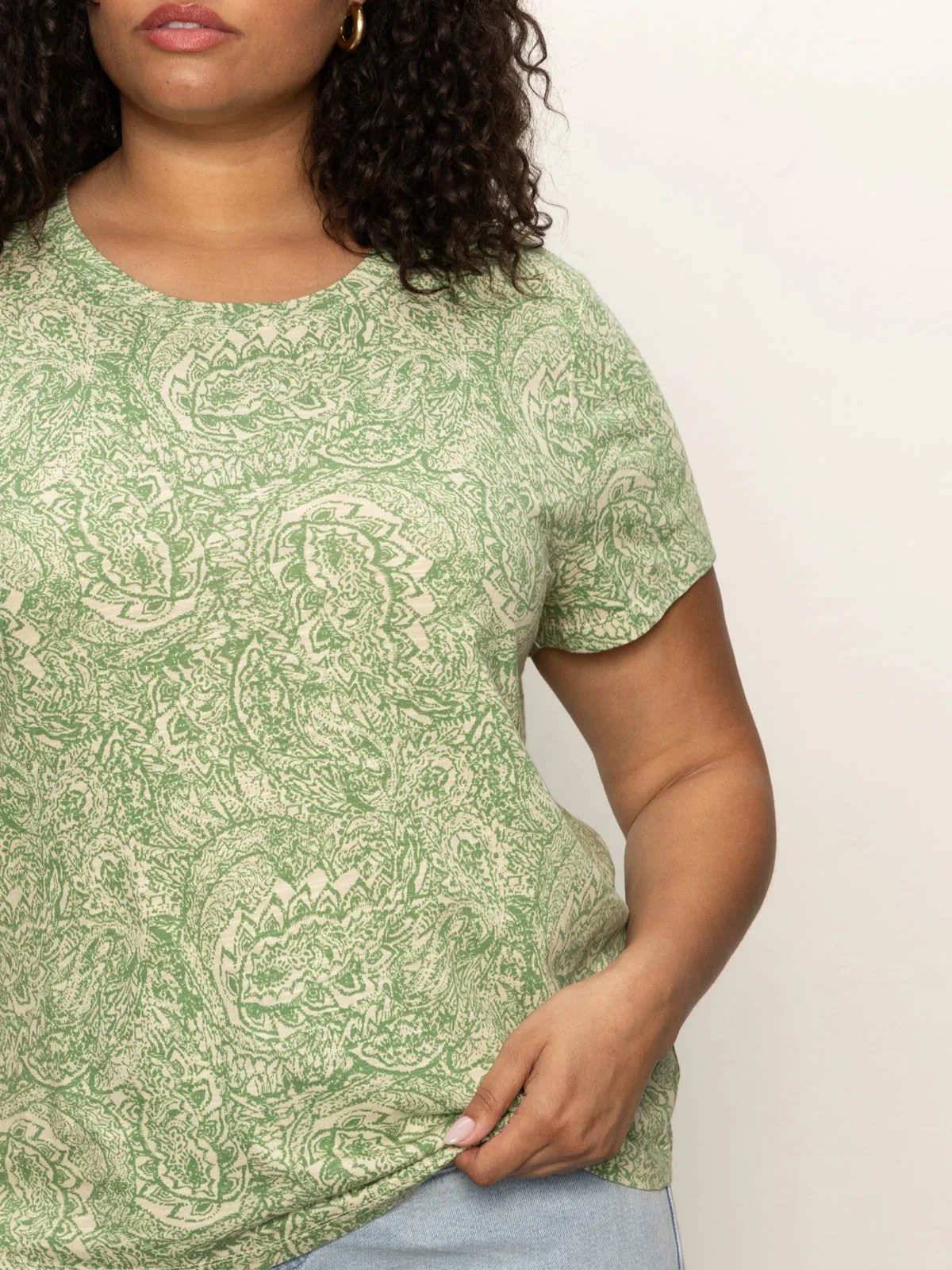 Tagless Neckline SnagResistant The Perfect Tee Mosaic Extended Sizing