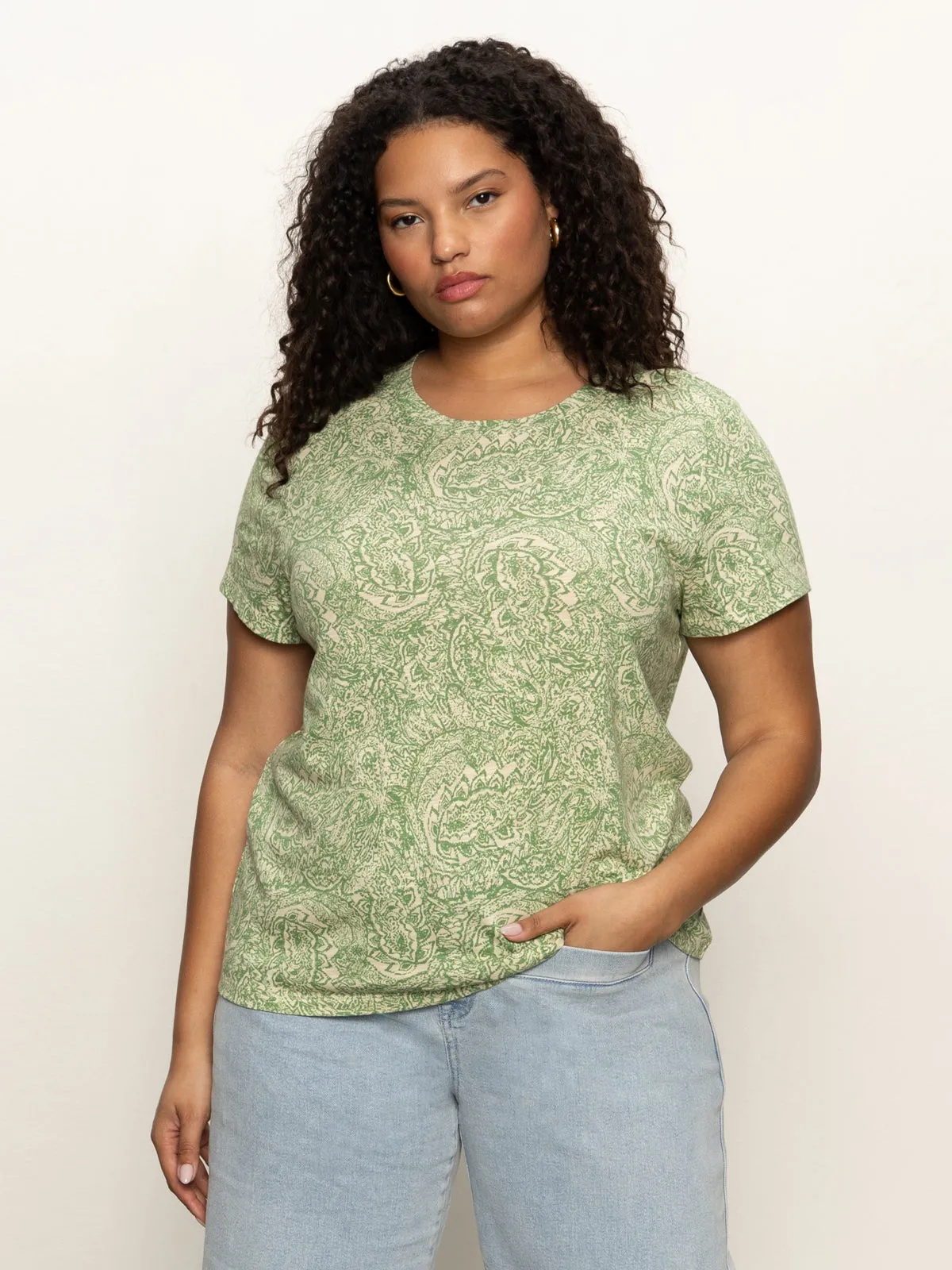 The Perfect Tee Mosaic Extended Sizing Modern Simplicity