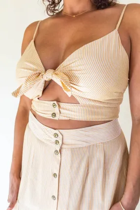 Dee Dee Top in Yellow Stripe Warm design