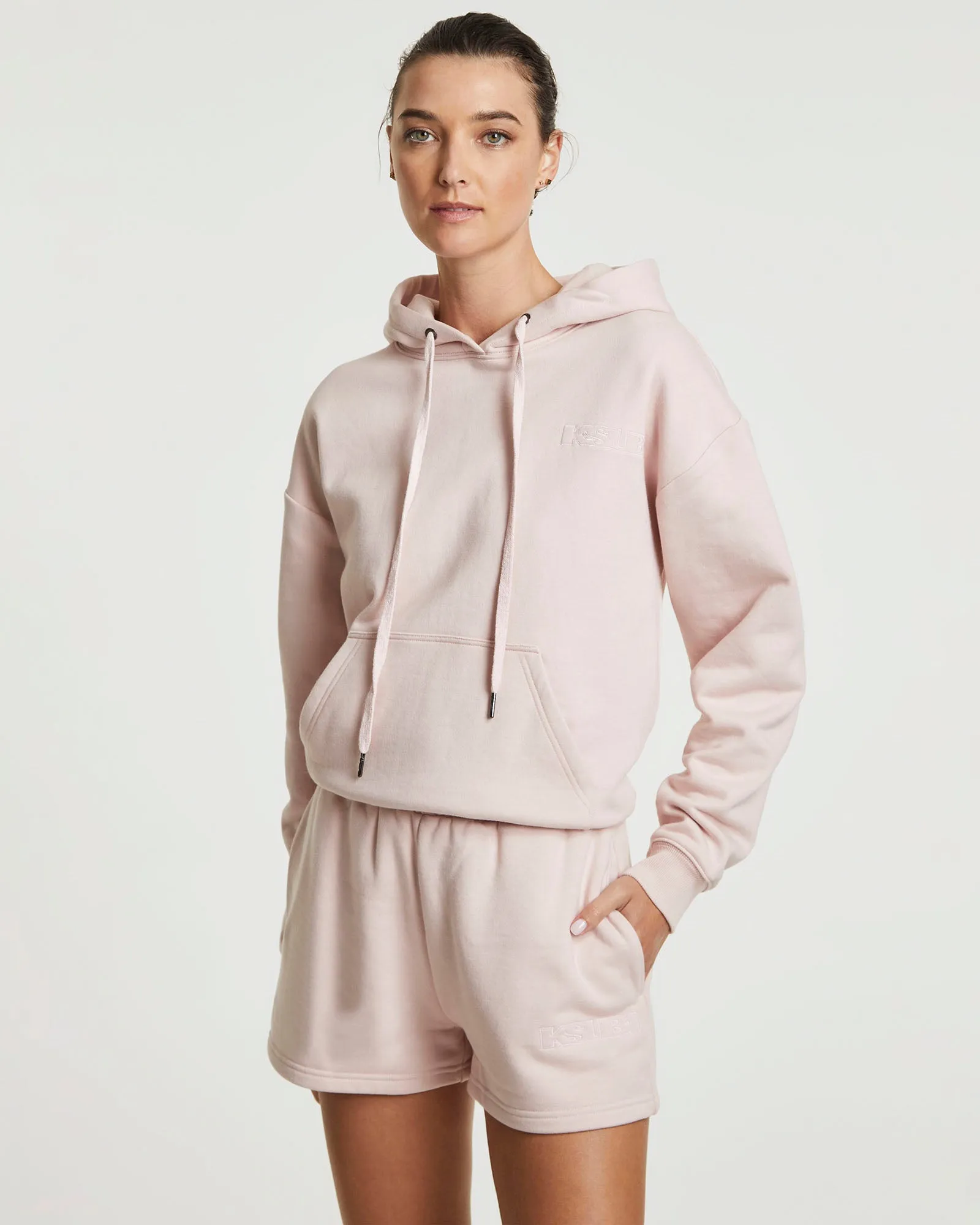 3 X 4 TRAK SHORT DUSTY PINK All Season Knitwear Luxury Comfort