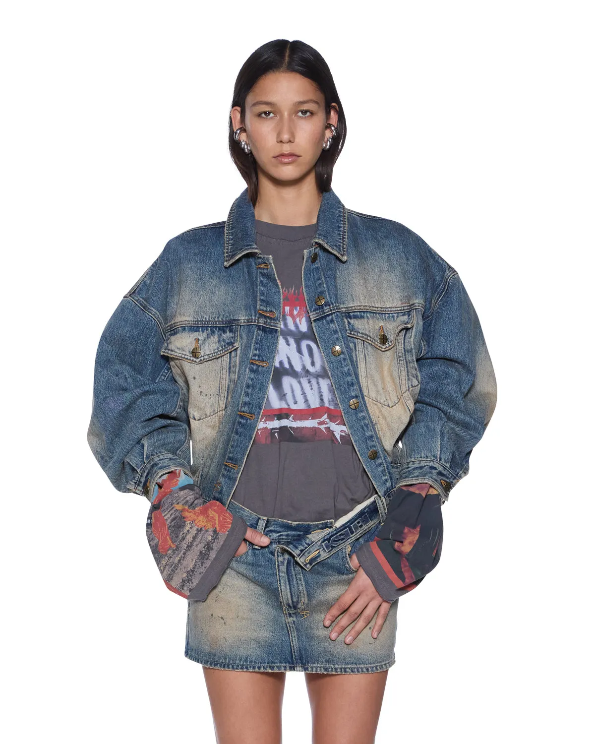 RELAX TRUCKER JACKET DUNE Shrink Resistant Denim Eco Conscious Denim
