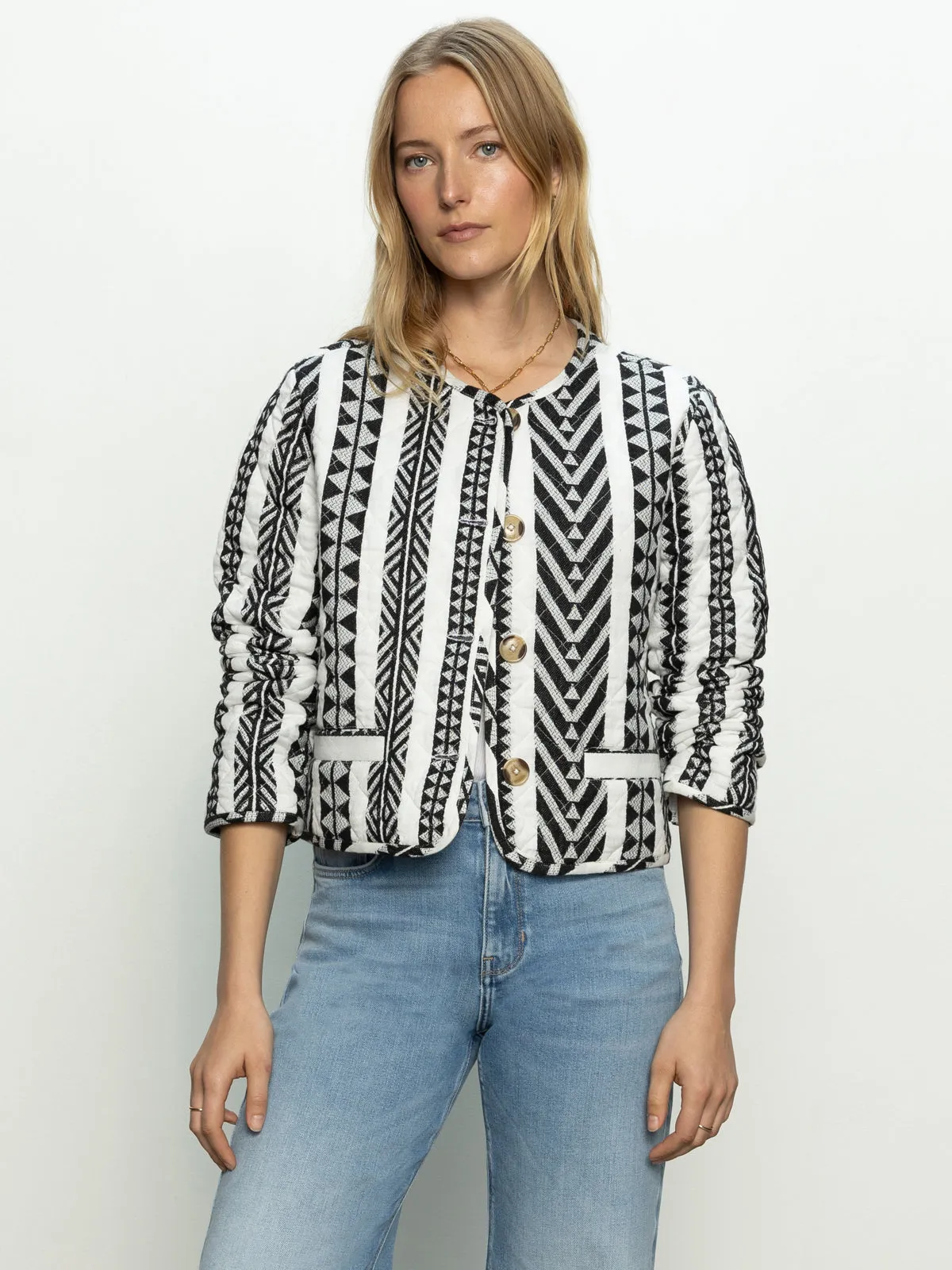 Crafted Coco Jacket Crafted Stripe UPF Protection