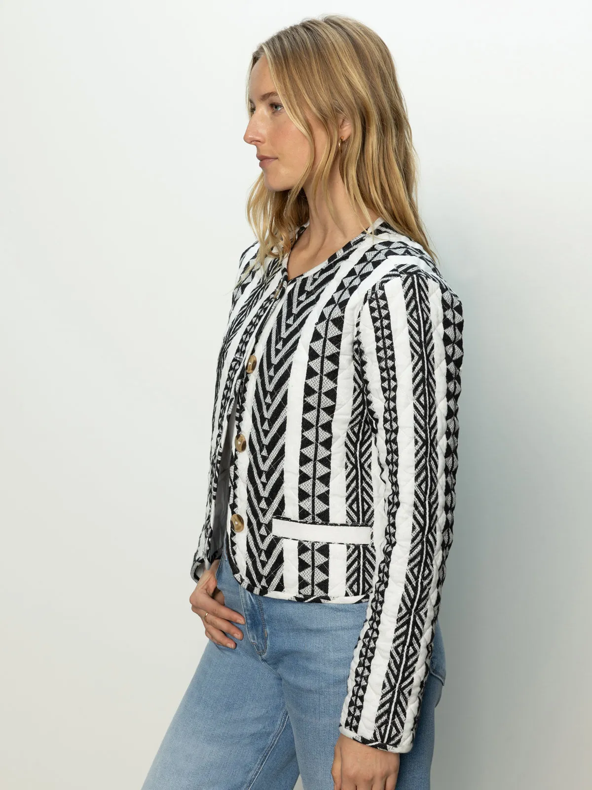 Crafted Coco Jacket Crafted Stripe Pocket-square