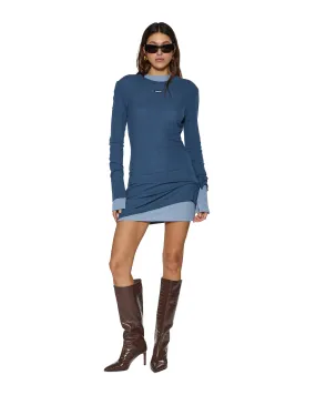 Chic Style Thermal Regulation System CRAWFORD LS DRESS INK BLUE