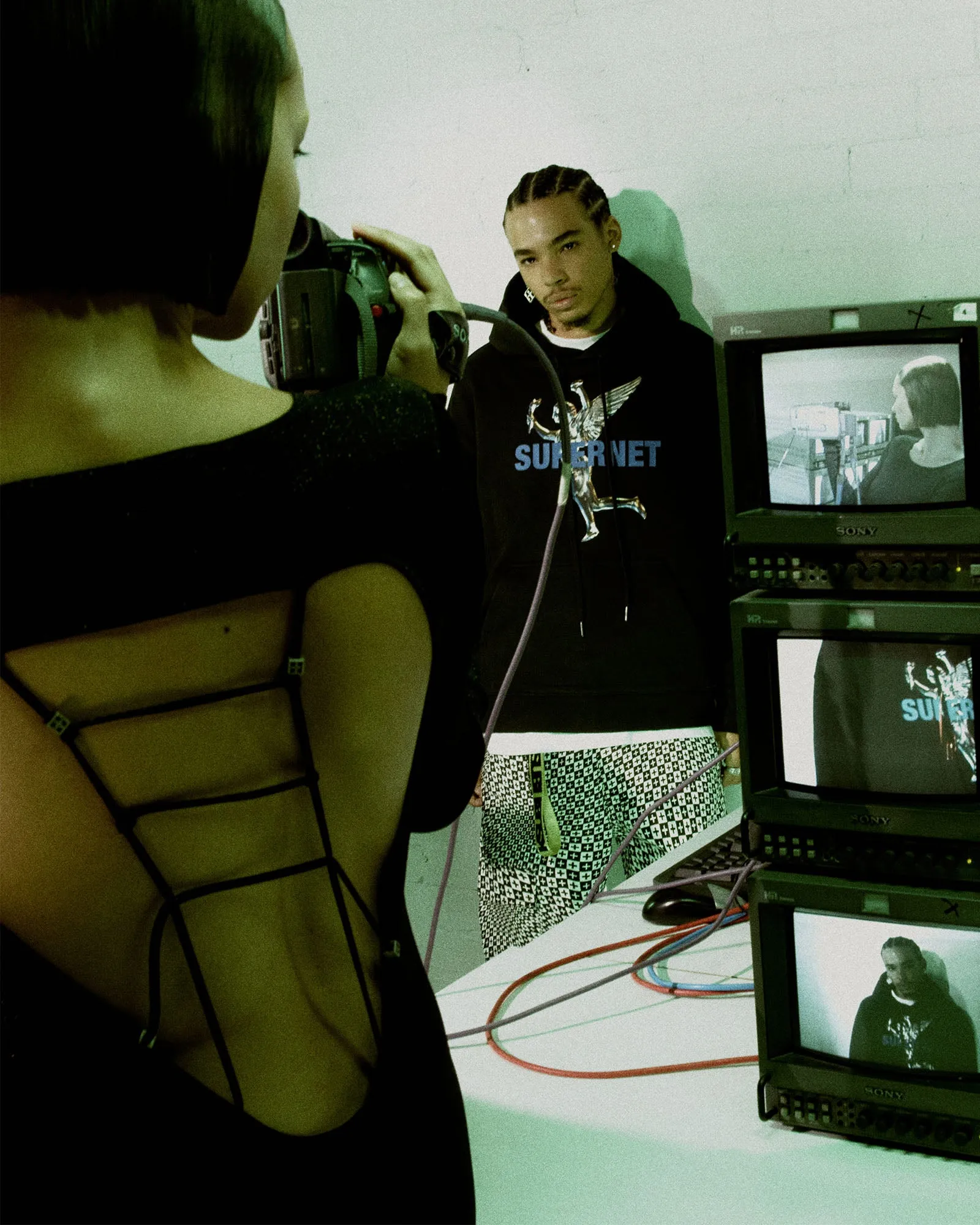 effortless grace LayeredHemline UNTAMED LS DRESS BLACK