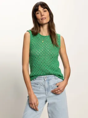 Crochet Shell Sweater Palm Chafe Free Armhole