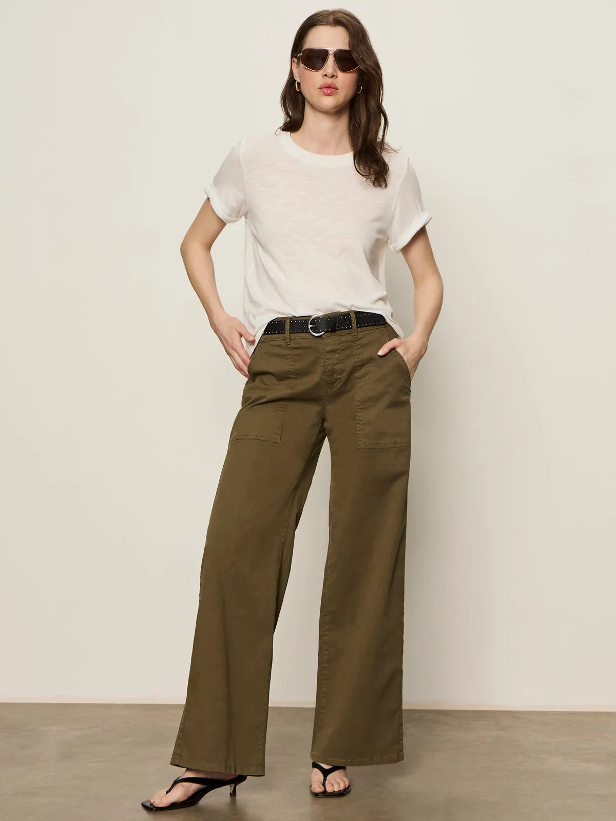 Chic Style Cruiser Full Length Pant Mossy Green