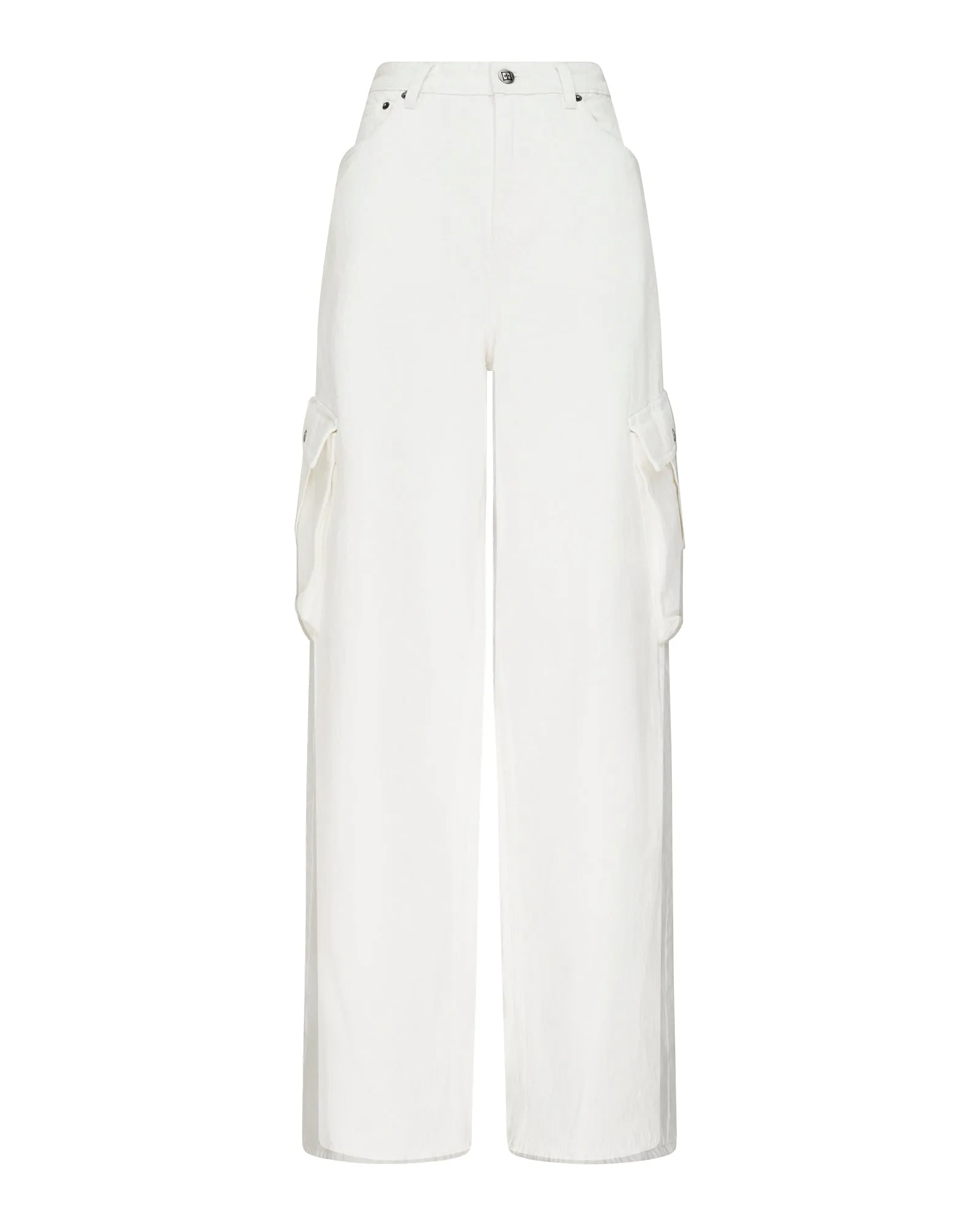 BAGGY JEAN CARGO ECRU Picnic Style Creative Look Minimalist Style Morning Stroll Stretch