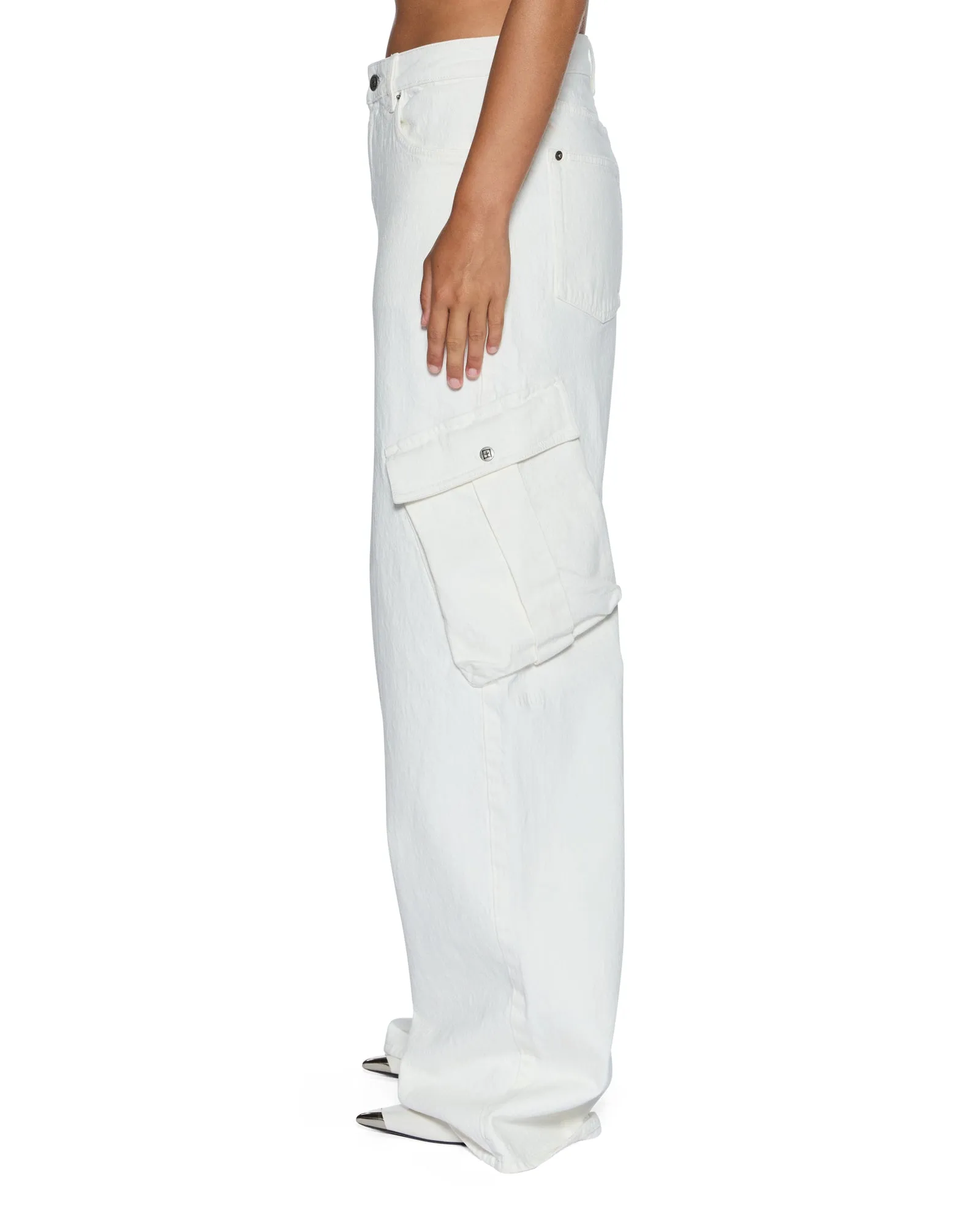 BAGGY JEAN CARGO ECRU Abrasion Resistance