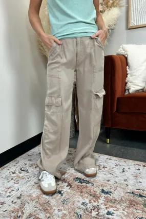 No Gap Waist Clayton Wide Leg Cargo Pants - FINAL SALE