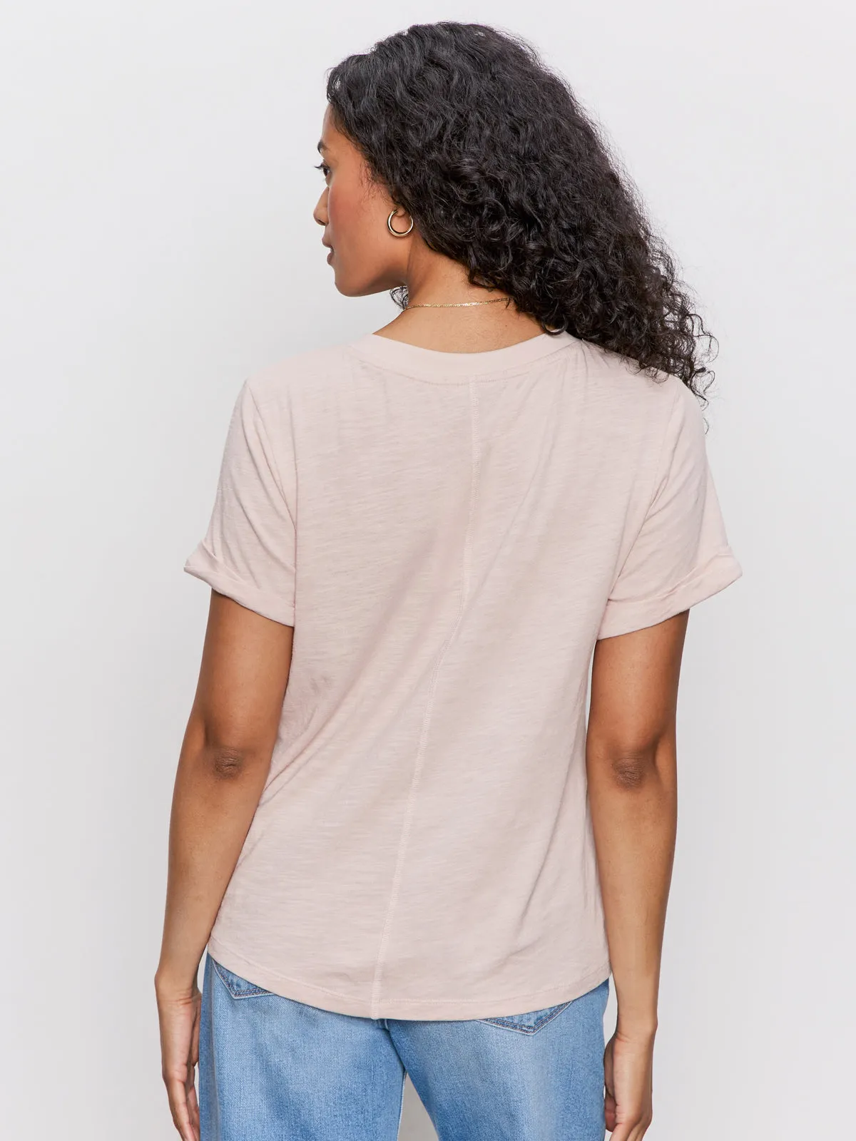 NonFade Dye PreShrunkFabric Perfect Tee Remix Vapor Rose