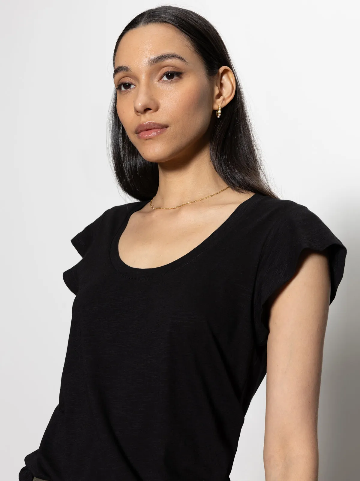 West Side Tee Black Stylish Swim