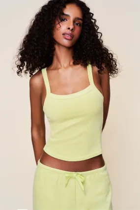 Dani Terry Tank Non Constricting Waistband Ultra Soft Weave