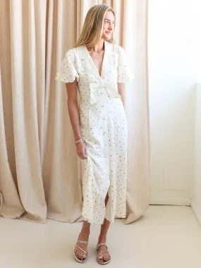 Light Movement Easy and Effortless Daphne Bow Midi Dress