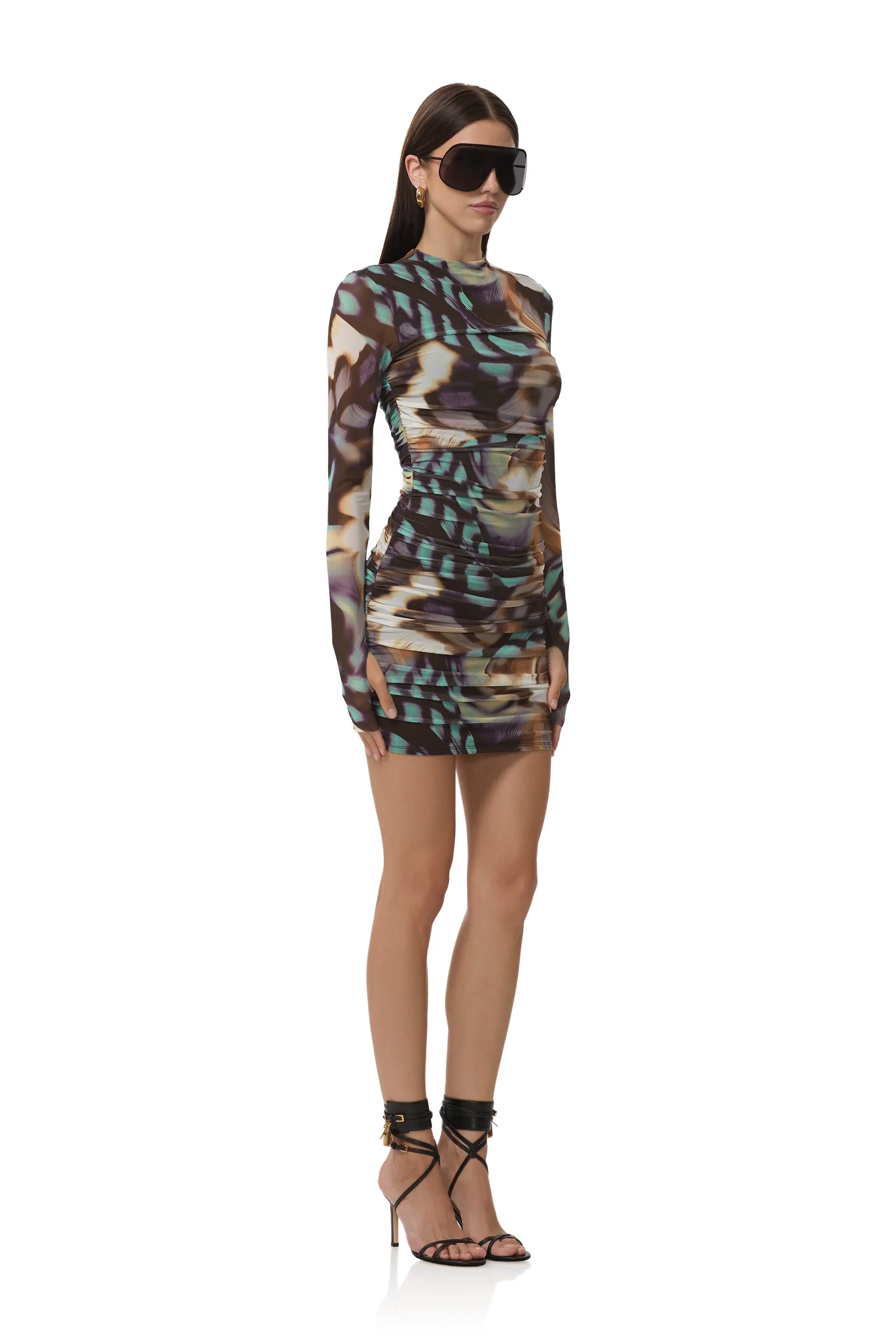 Darcie Dress - Feather Swirl Perfect Cut