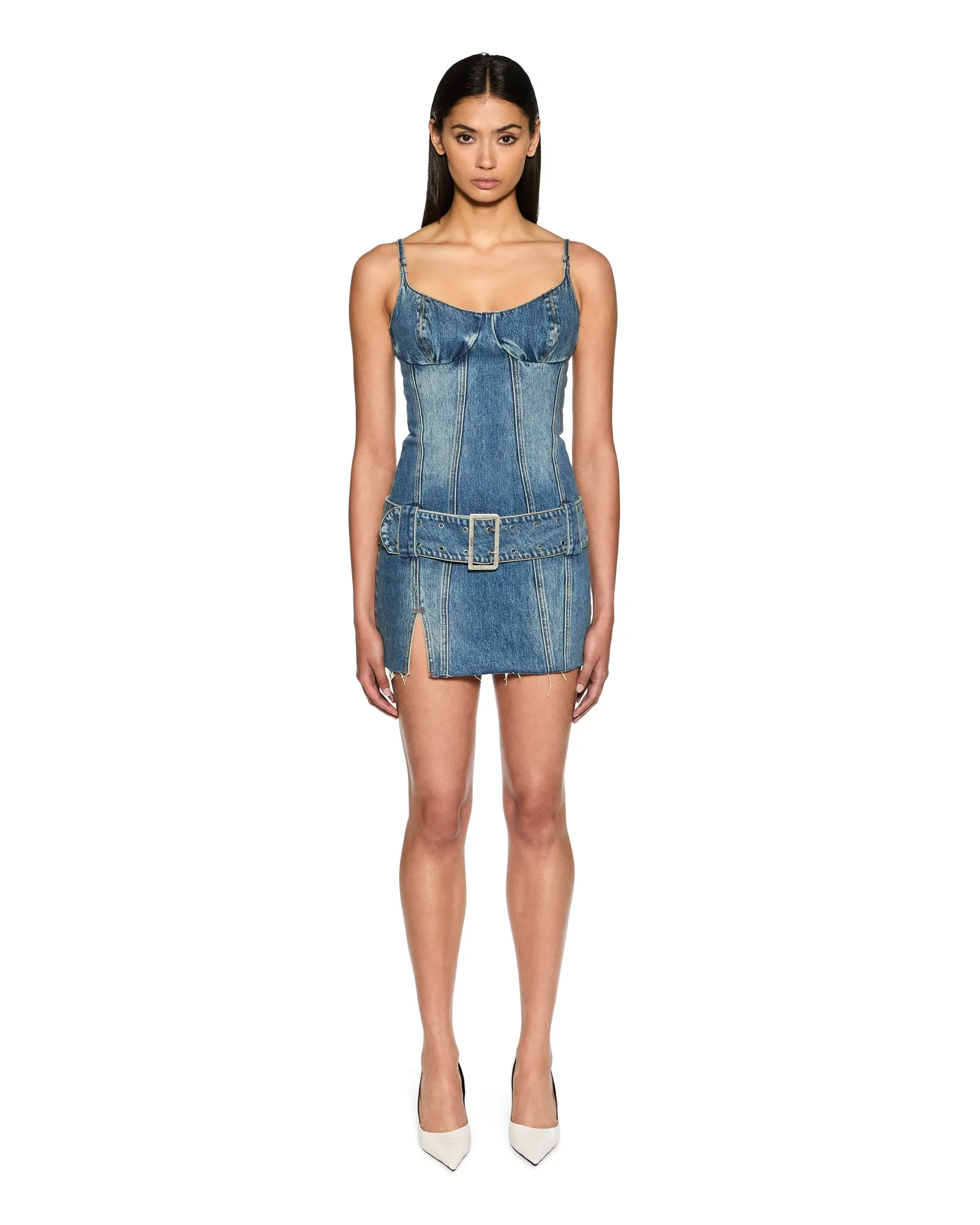 Stylish Cut DAUPHINE BELTED MINI AGED