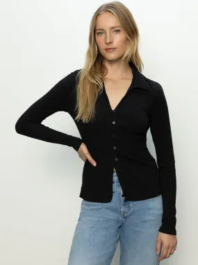 Casual Comfort Wear Daydreamer Knit Shirt Black