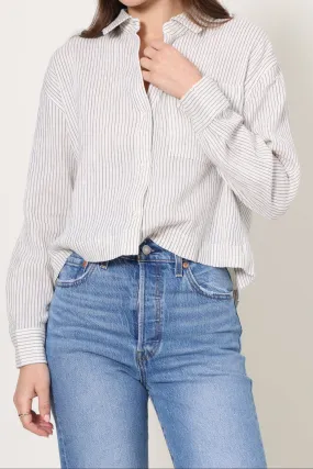 De Mar Striped Shirt Breathable back panel