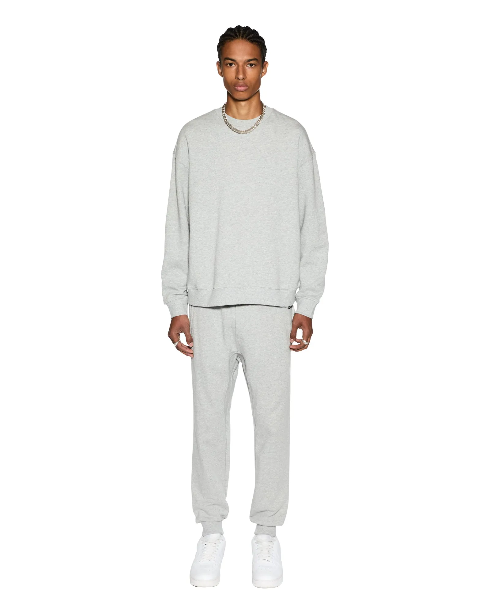 4 X 4 BIGGIE CREW GREY MARLE Sustainable Manufacturing Process